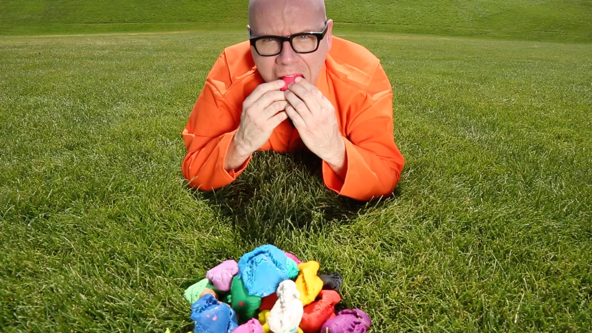 Ineffable (I Did Not Know The Green) , 2010-2015 From the series: Supralingual/Sublingual: The Tongue is the Terrain Performance Art Video Still