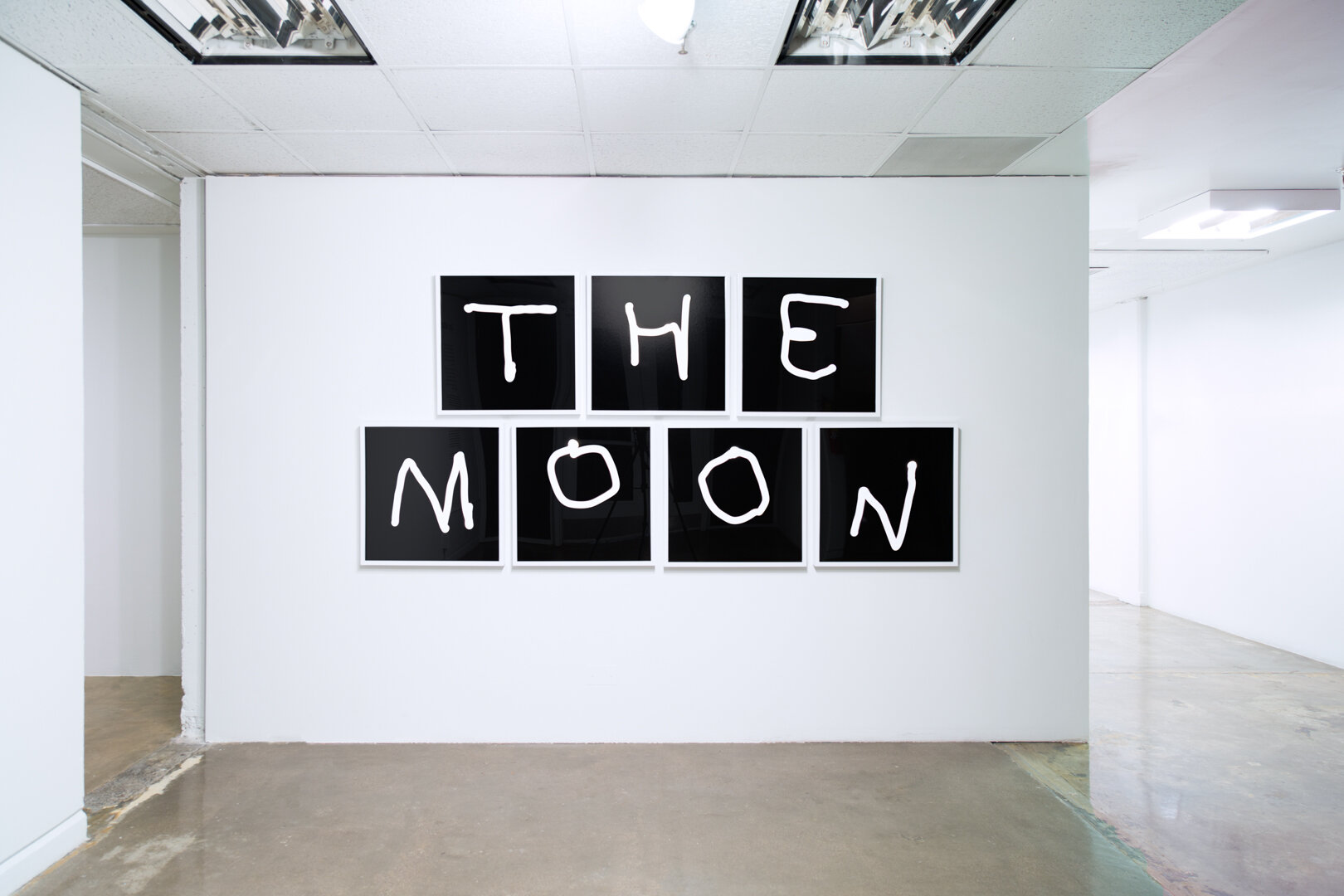    Writing the Name of the Moon with the Moon , 2019  Archival Inkjet Prints 52.5” x 106” 