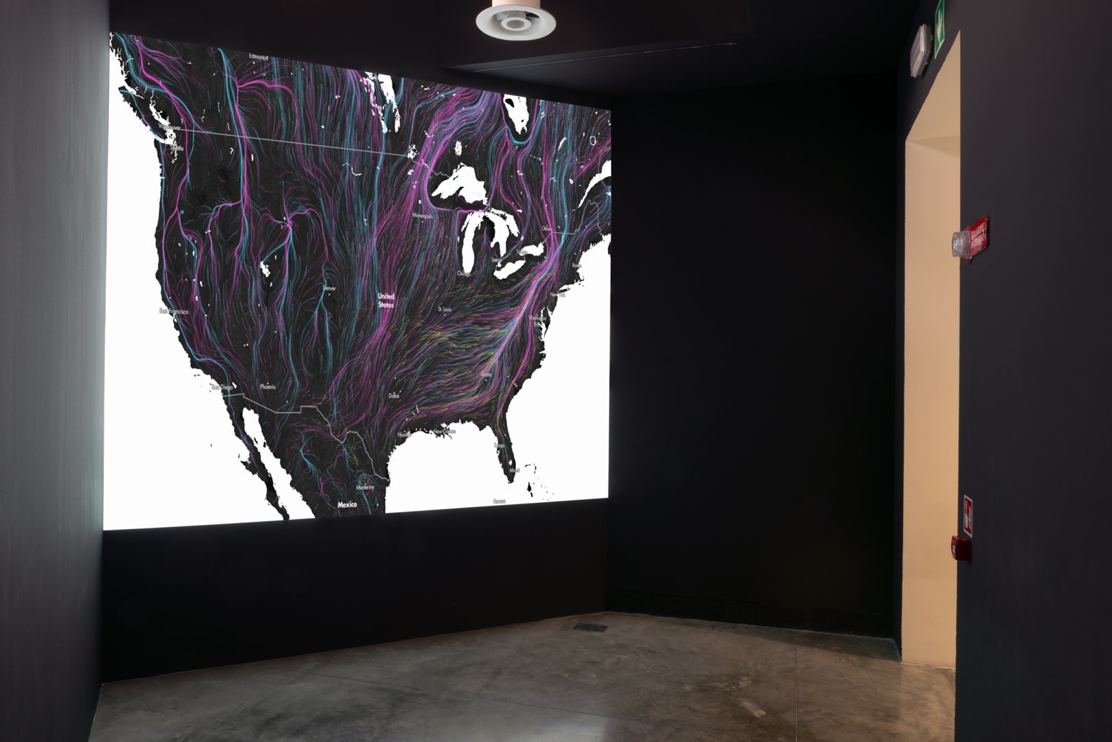    The Corridor: Climate Change, Border Permeability, and Ecosystem Resilience , 2021  Gary Setzer &amp; Dan Majka Three-channel video installation and sound 