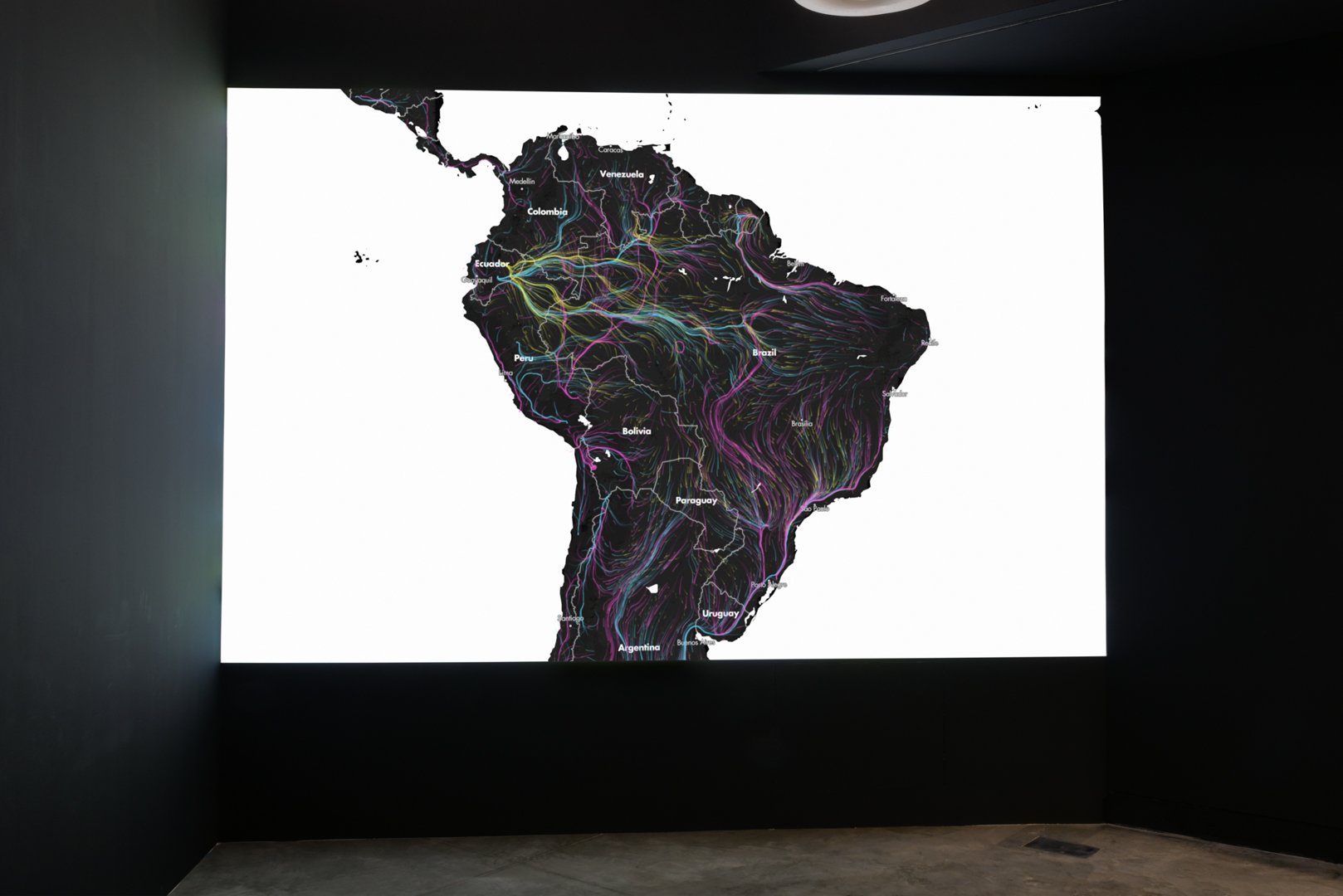    The Corridor: Climate Change, Border Permeability, and Ecosystem Resilience , 2021  Gary Setzer &amp; Dan Majka Three-channel video installation and sound 