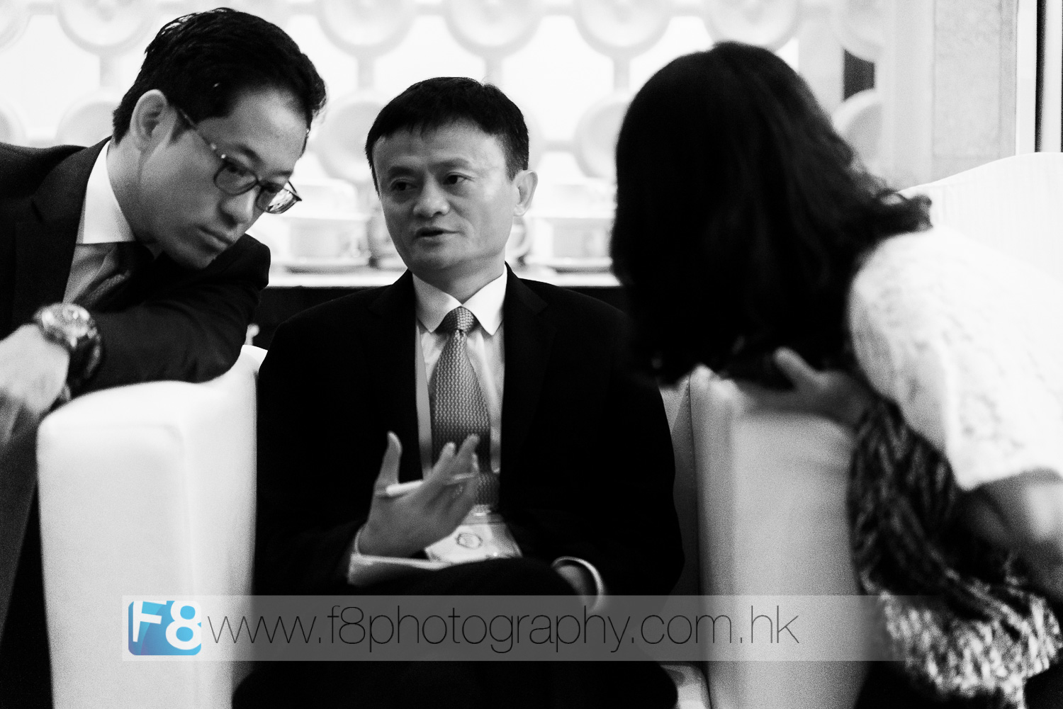 jack ma, founder of alibaba.com and the richest man in china preparing to take the stage with the president of the united states.