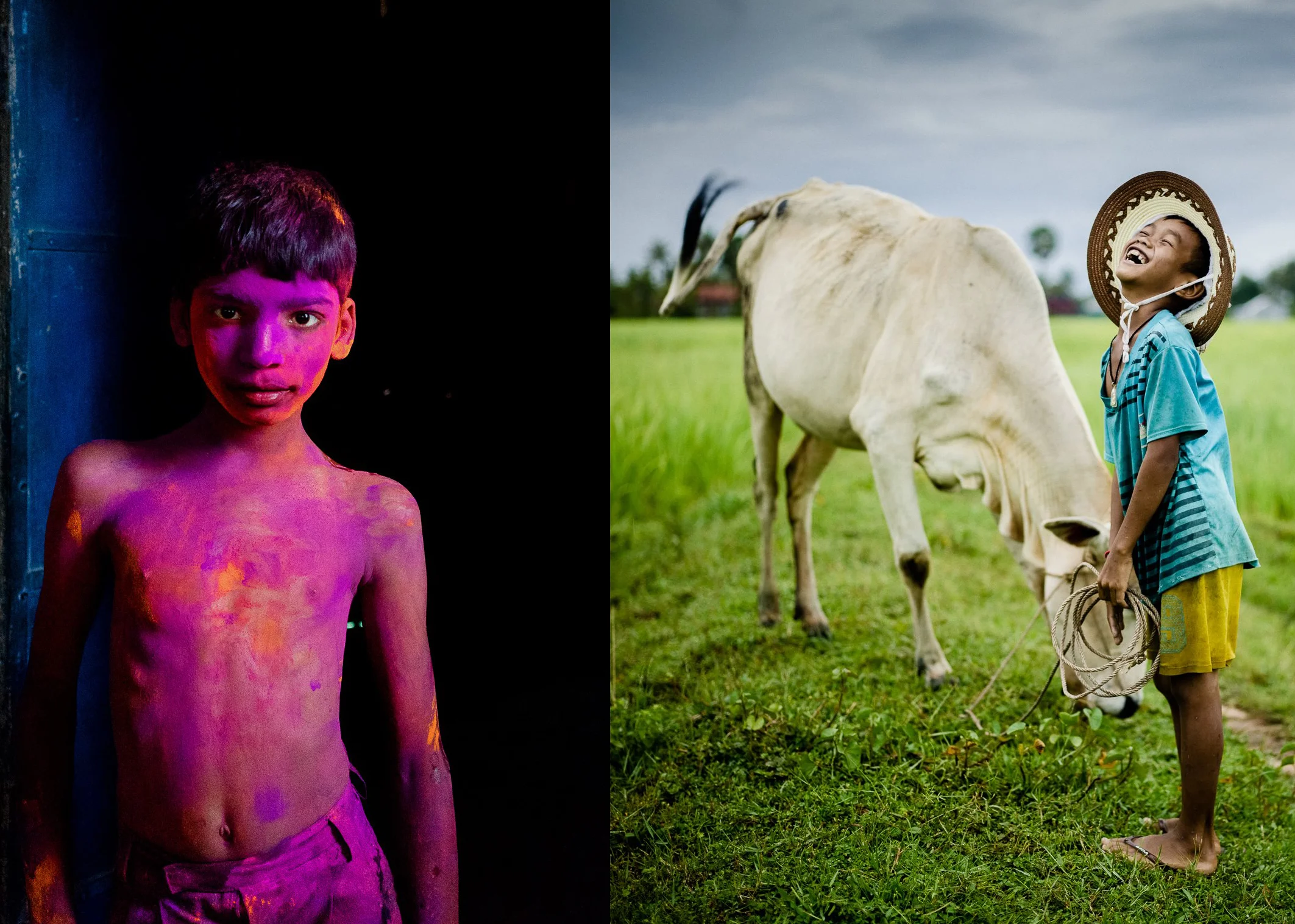 Both images taken by Gary Tyson on F8 Workshop in India and Cambodia