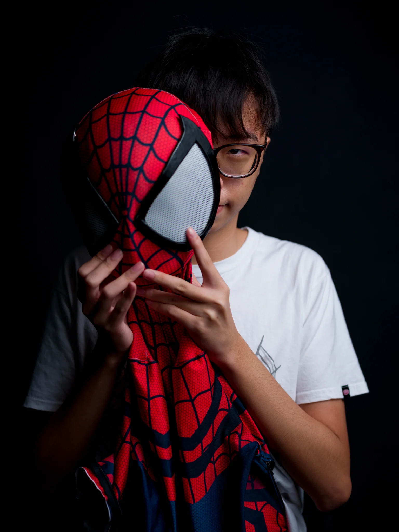 'Peter Parker mode' - before the transformation.