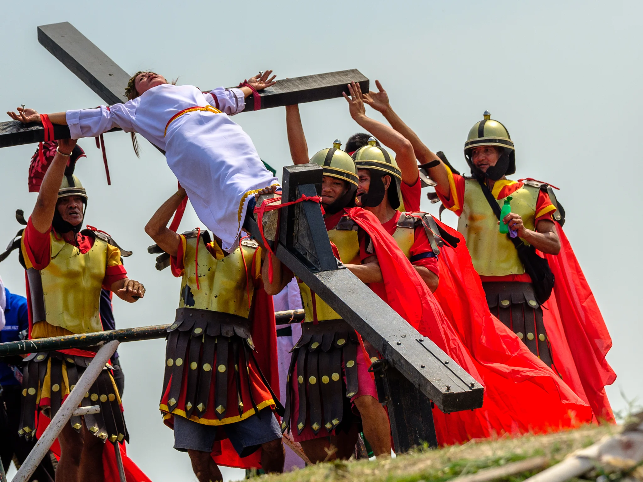 Catholic devotees nailed to the cross on Good Friday (warning: GRAPHIC CONTENT)