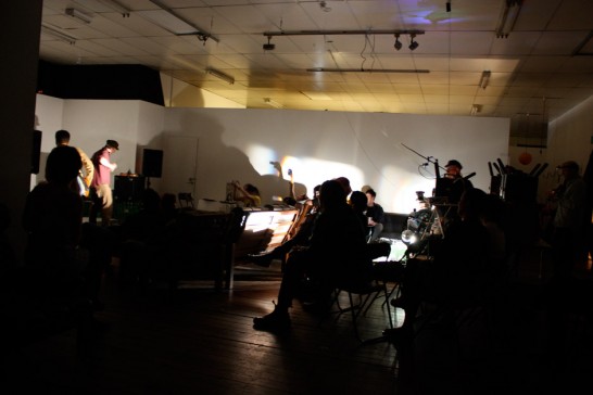 An open performance night with Infinite Decimals , expanded cinema loops by AFW workshop participants, and the Superflux collective from France.