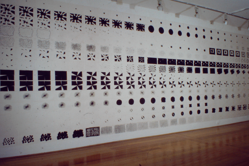 Jonas Balsaitis - Space Time Structures installation view (ACCA, 1993)