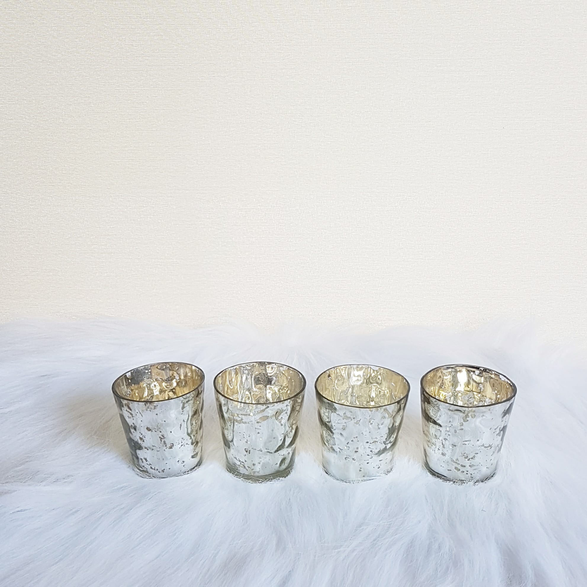 Silver Candle Holders Set of 4 $10