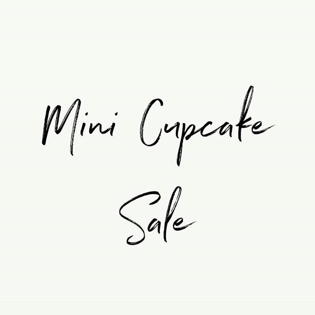 Mini cupcake sale on today! Check our story for available boxes 👐👐 Happy Saturday 😊😊