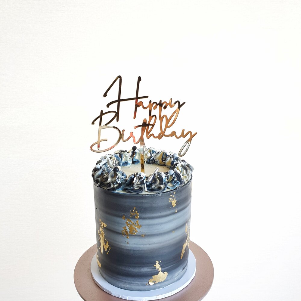 Happy Birthday Cake Topper — The Bake Co