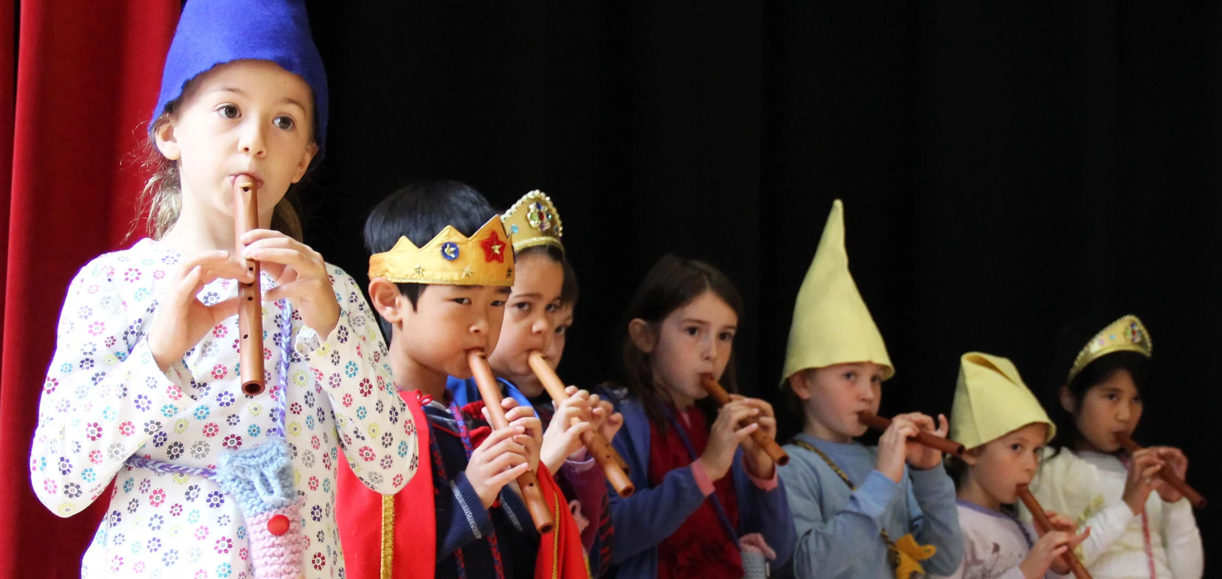 From simple flutes and recorders to string and woodwind instruments, all Waldorf students learn through music, movement, and performing arts. Four-part harmony and class plays are not reserved for kids who audition—at WSL, the arts are for every child.