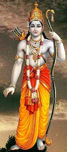 The Hindu god Rama as imagined by an artist