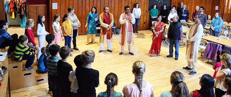 Shivalik Bakshi, Grade 5 parent, explaining the significance of Diwali