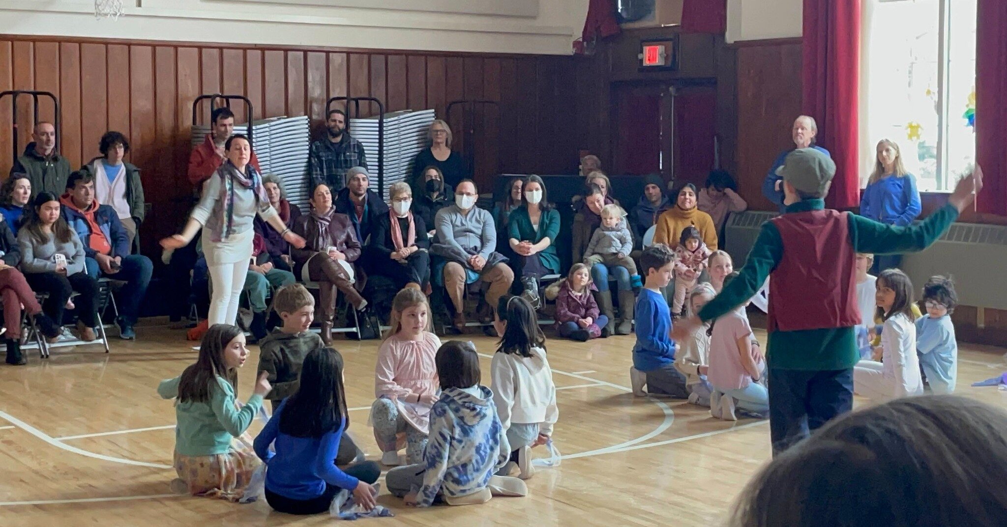 Students in grades 1-5 recently shared their Eurythmy play &quot;King Winter&quot; with the community. The goal of this performance was for students and families to see how the children are working to feel/sense themselves, and each other, working at