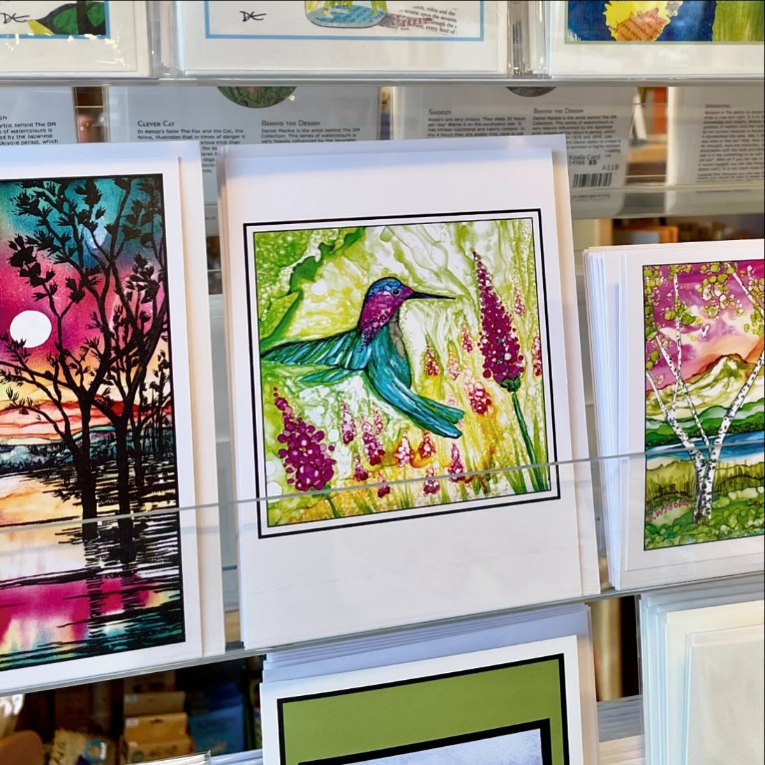 Restock alert!  This is the last restock of cards from Northwest artist Karen Wysopal&rsquo;s amazing alcohol ink prints. She has moved on to other pursuits so this is all there will be. At least for the foreseeable future. So if you love this art, c