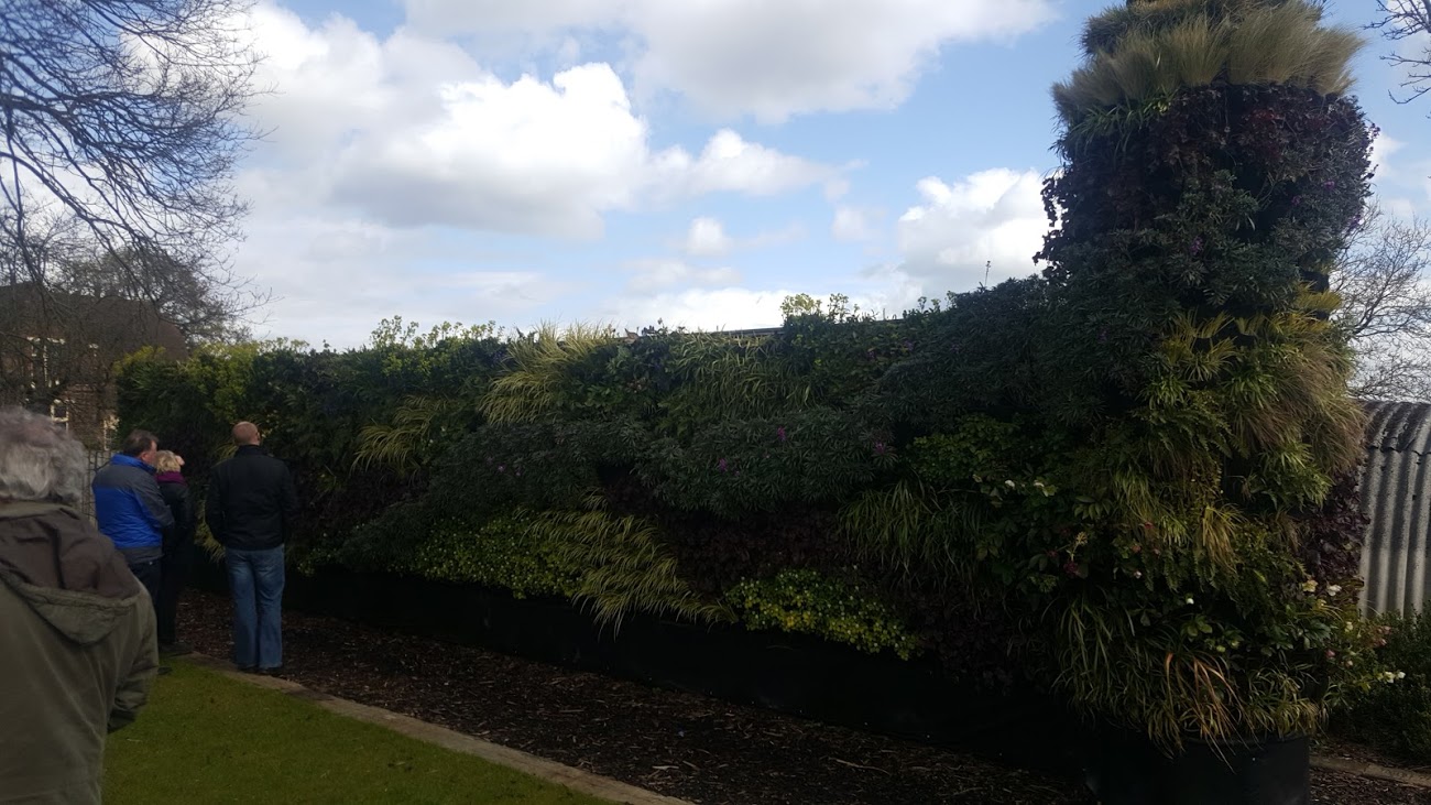 Demonstration Green wall at Scotscape