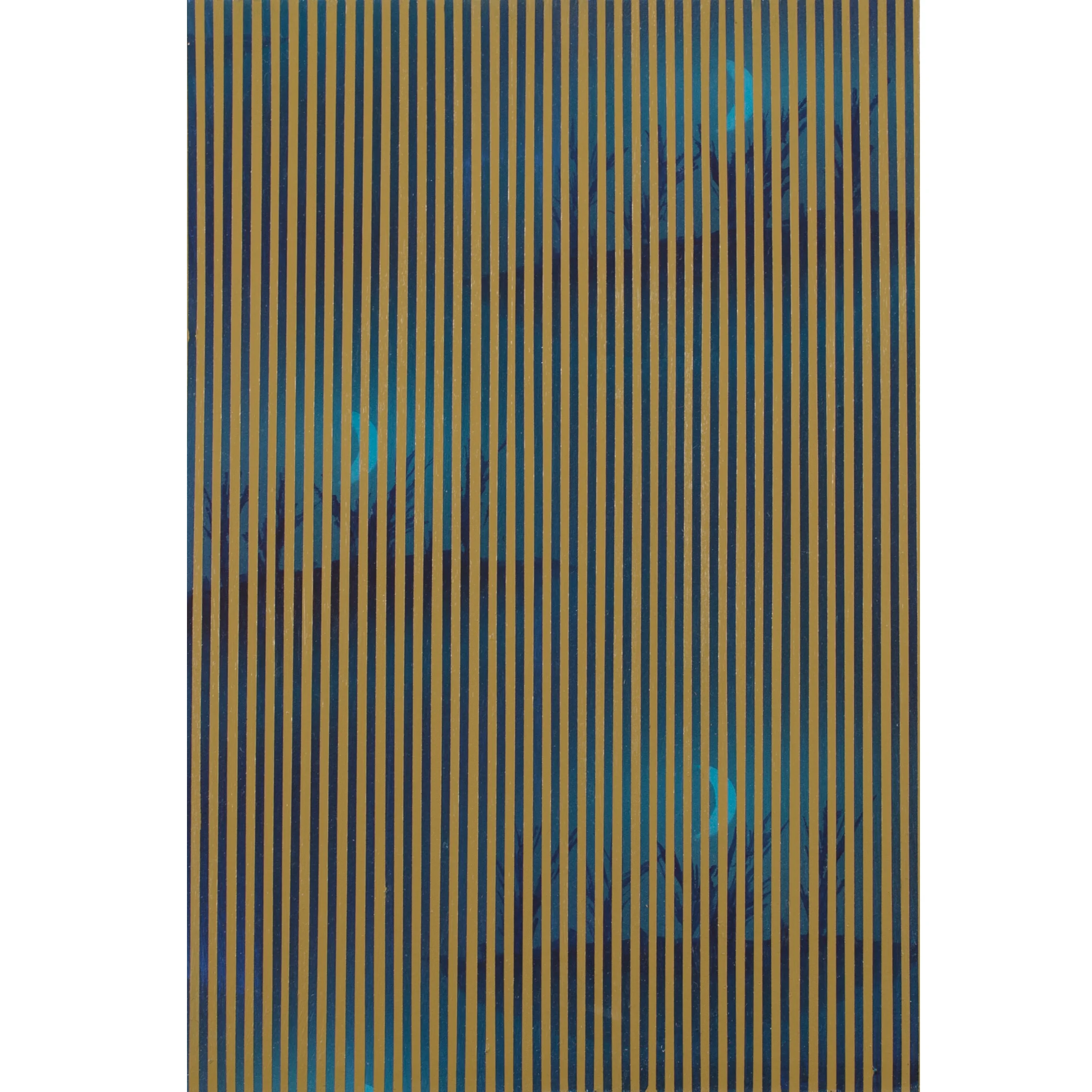 Desert Island , Acrylic on Hand Cut Sheetrock, 15 x 10 inches, 2014. Private Collection.