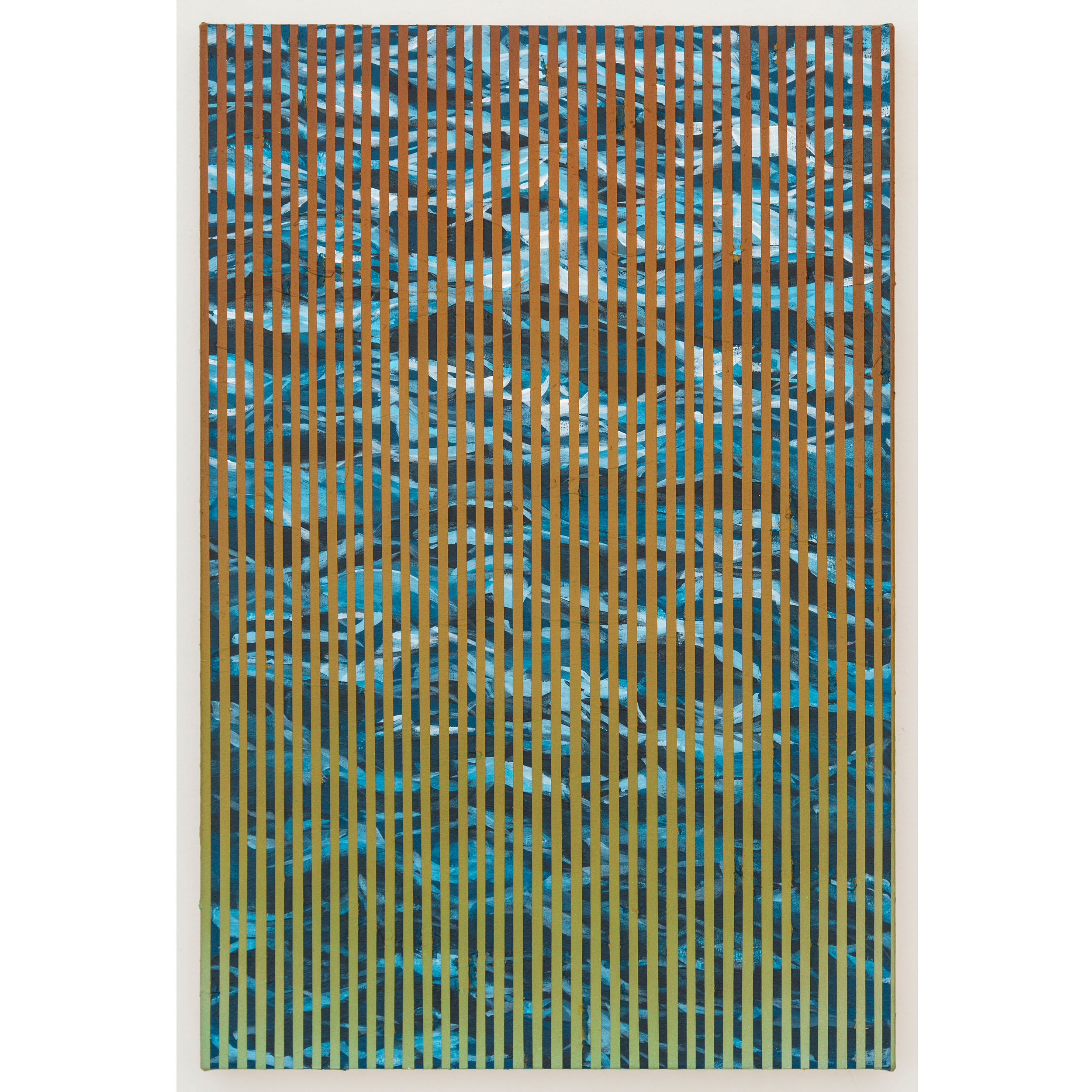   Wavenoise 1 , 2016, acrylic on canvas, 15 x 10 inches. 