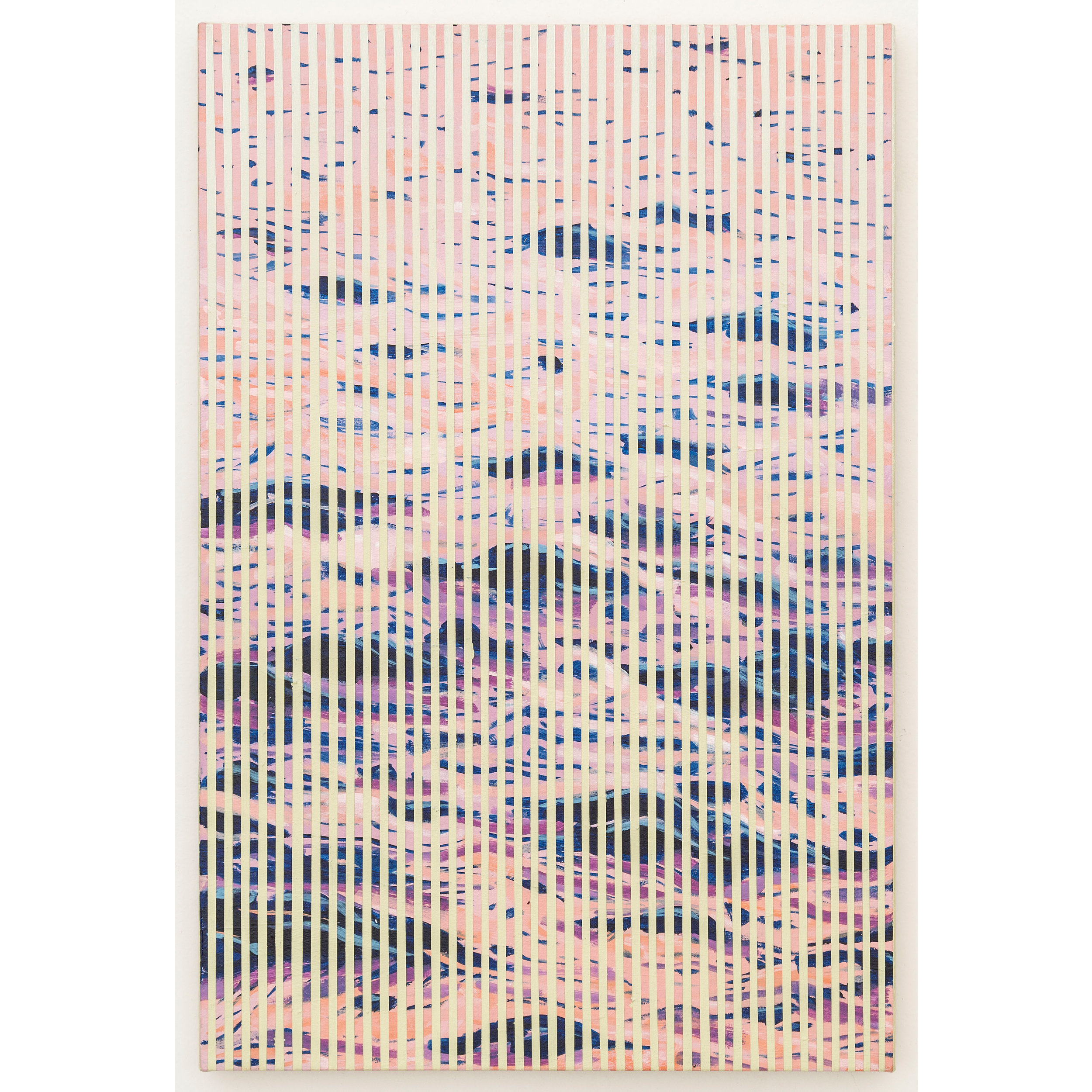  Wavenoise 2 , 2016, acrylic on canvas, 15 x 10 inches. 