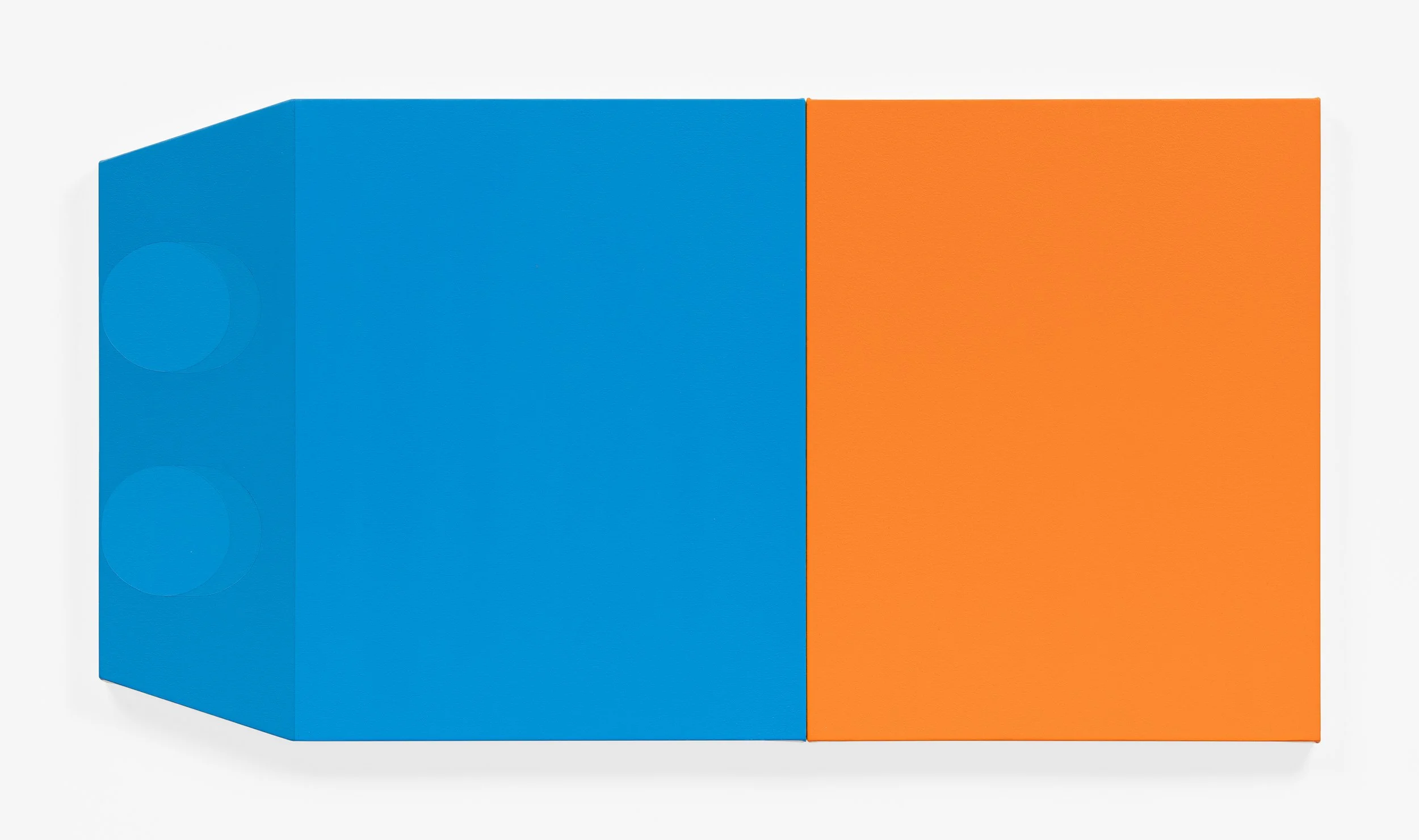 Blue and Orange Monochrome Diptych