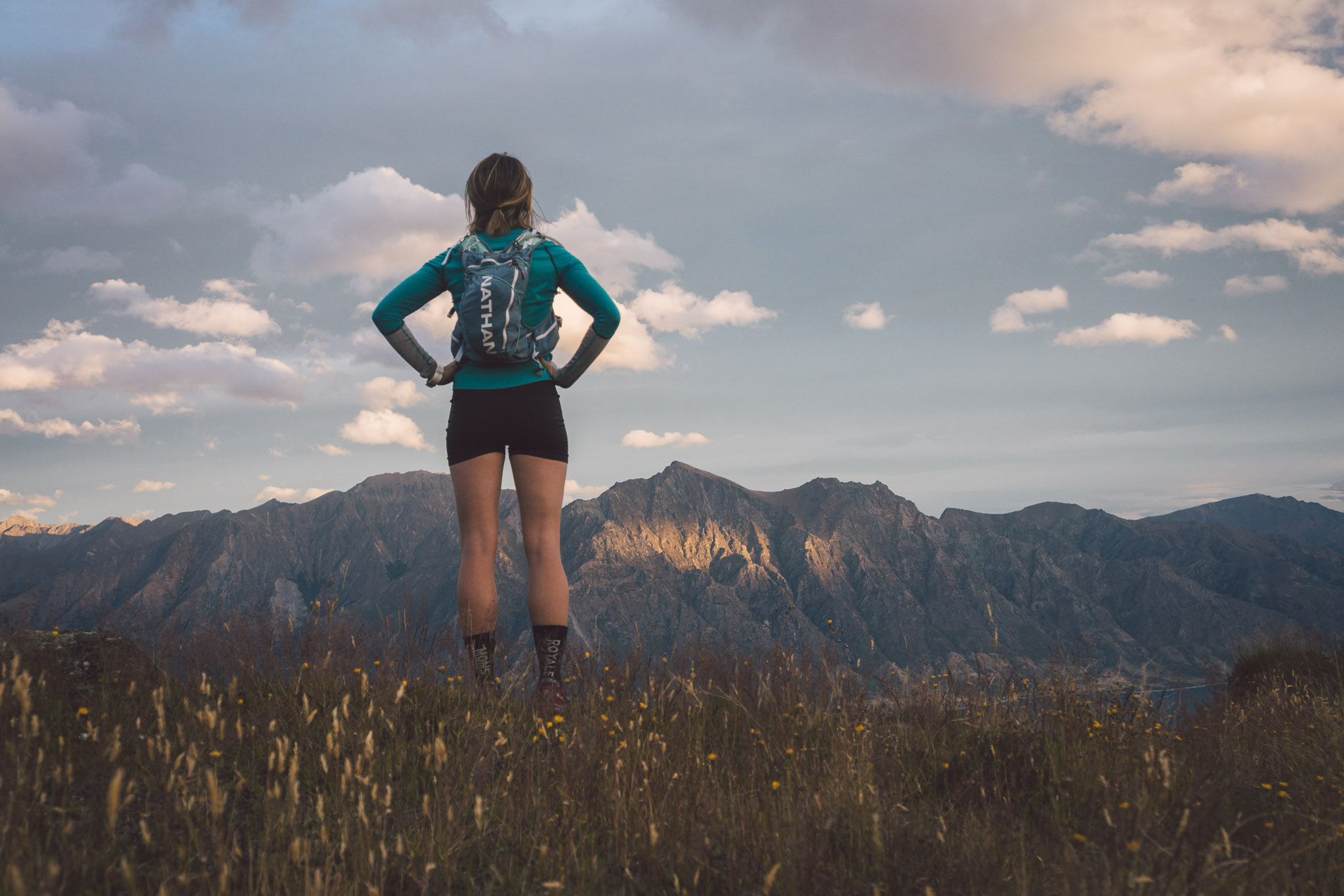 Pausing to take in the commanding beauty of Corner Peak. 