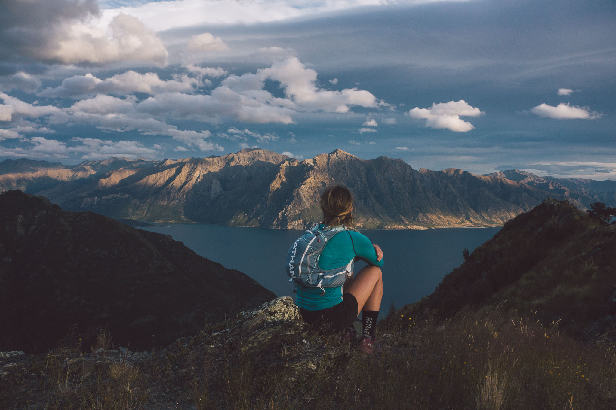 Corner Peak dominating the Hawea Skyline. 