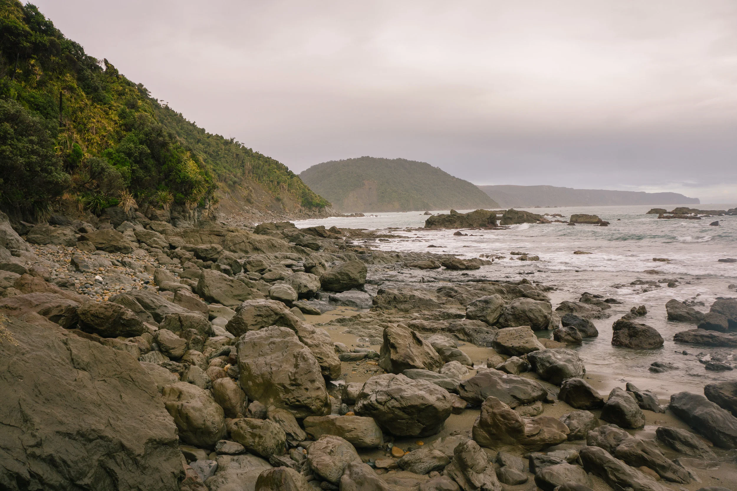 Low tide along the coast.