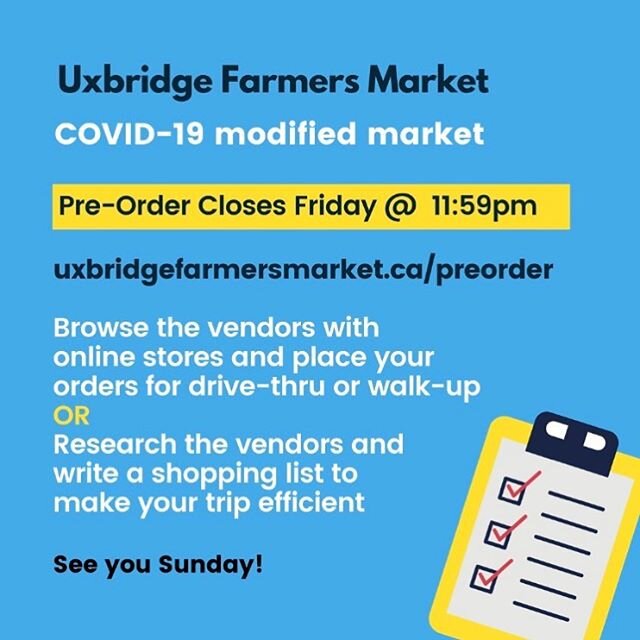 Place an order today to have it available for pick up Sunday. 
We will have tomatoes, cucumber, flat beans, peppers, potatoes, onions and maple syrup for sake at the market. (Possibly a few more items) 🧅🥔🥒🍅
Looking forward to seeing everyone Sund