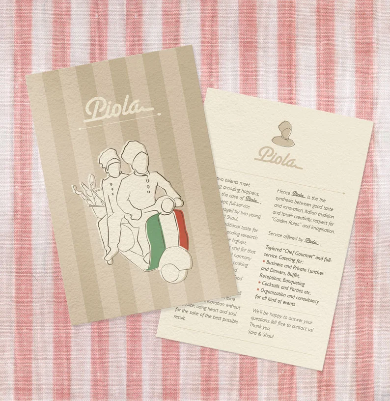 Piola - business card