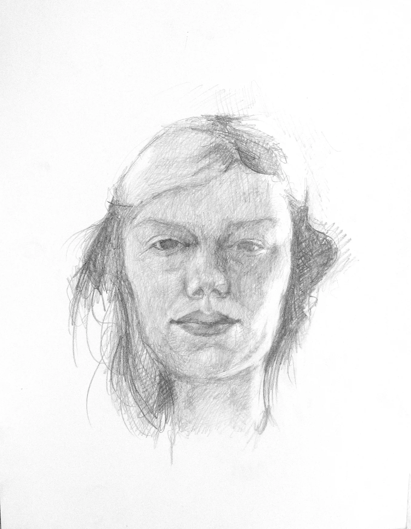 Self Portrait, 2004, pencil on paper, 500x700 mm