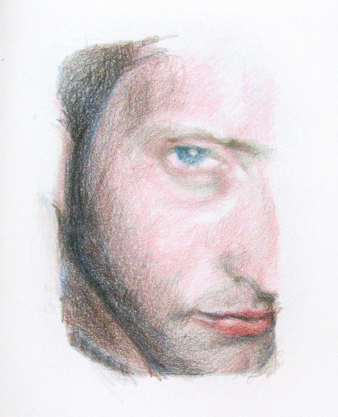 Avner, 2004, colored pencil on paper, 210x297 mm