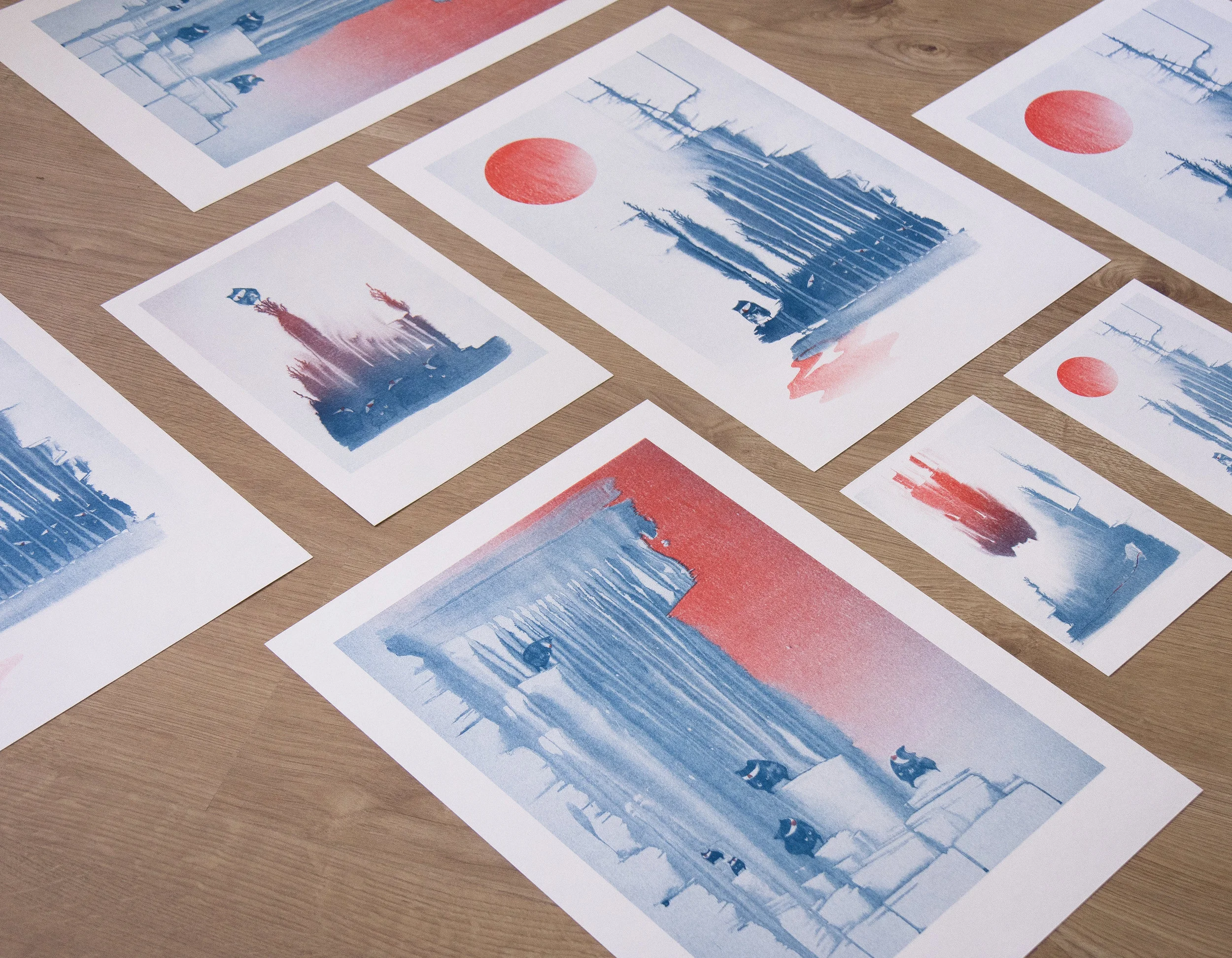 Water when left AloneRisograph prints on paper | 415X296 mm | 2016