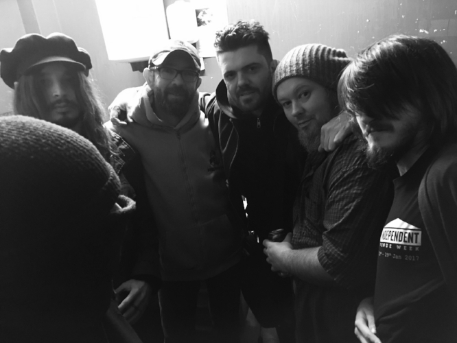 RESURRECTION MEN and MIKE FROM THE TIN BACKSTAGE