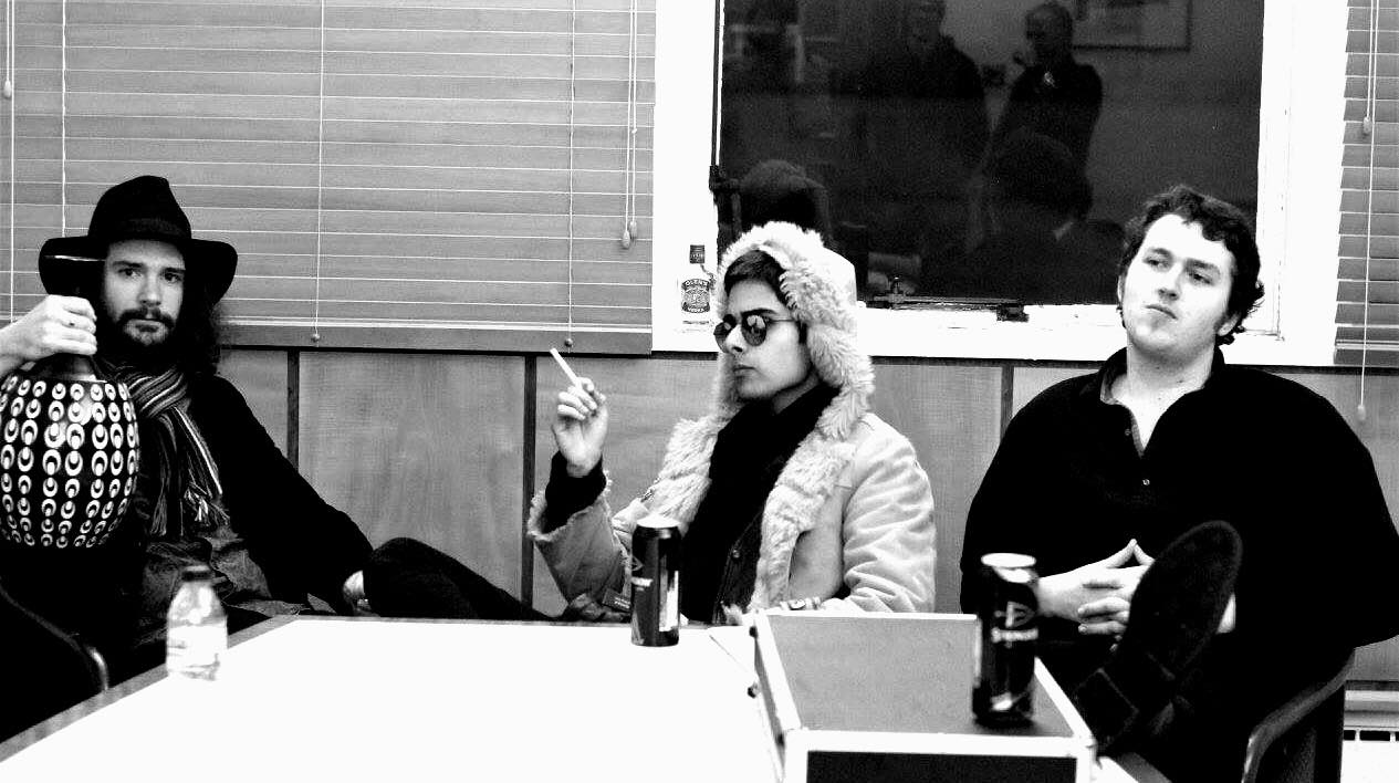 Fütumche! in the boardroom of the CET Building. Photo by MICHELLE RICHINGS