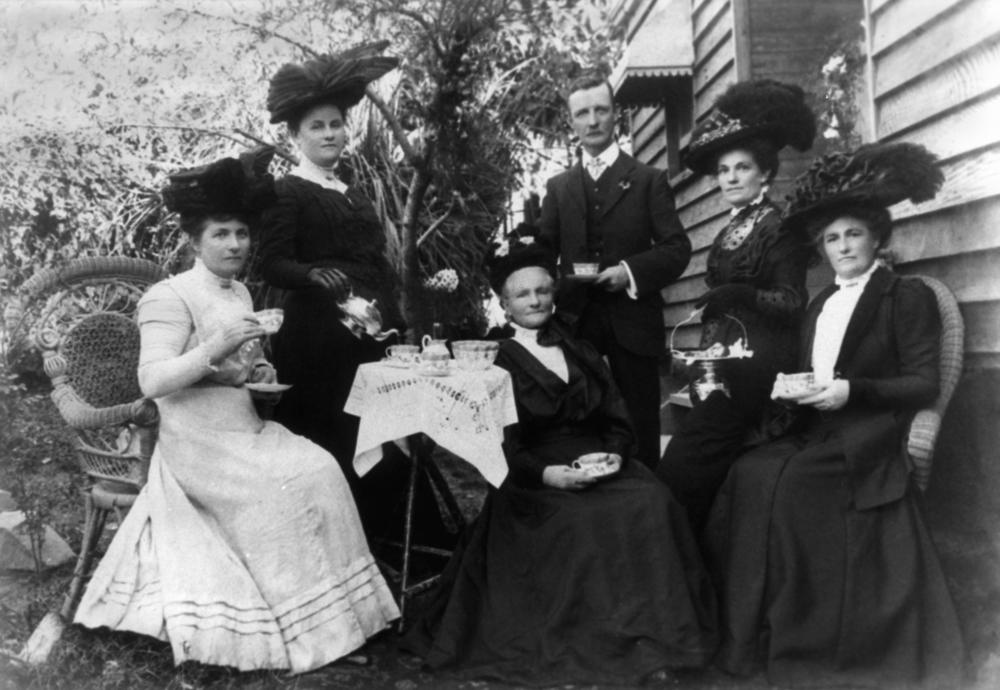 Salacious behavior - "Good Lord! That chap isn't even wearing a hat!!!"
