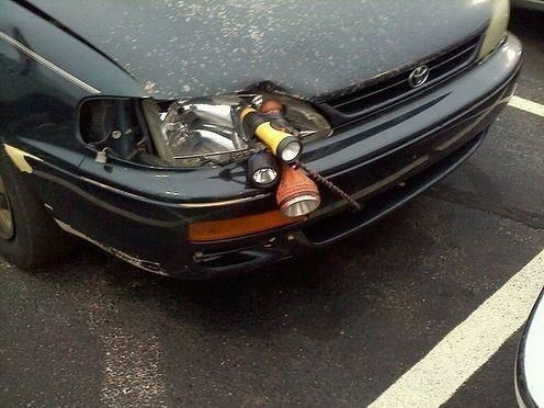 I fixed your broken headlight for you!
