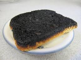 This is actually the LESS burnt side.