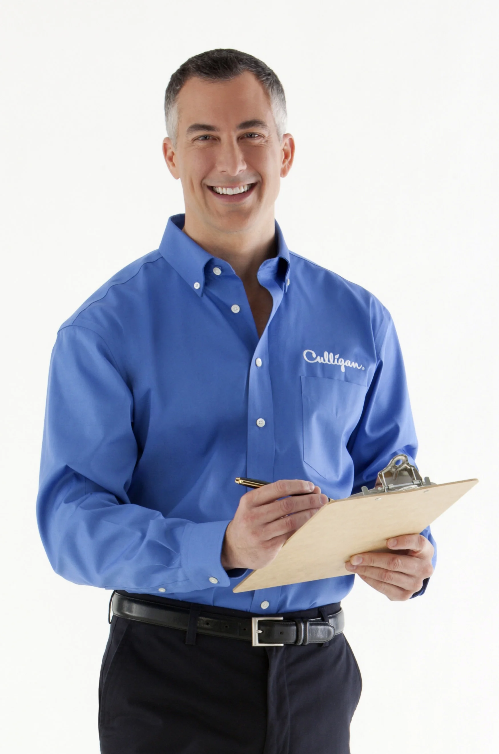 Carrying a clipboard - the best way to ensure 30 feet of personal space at all times.
