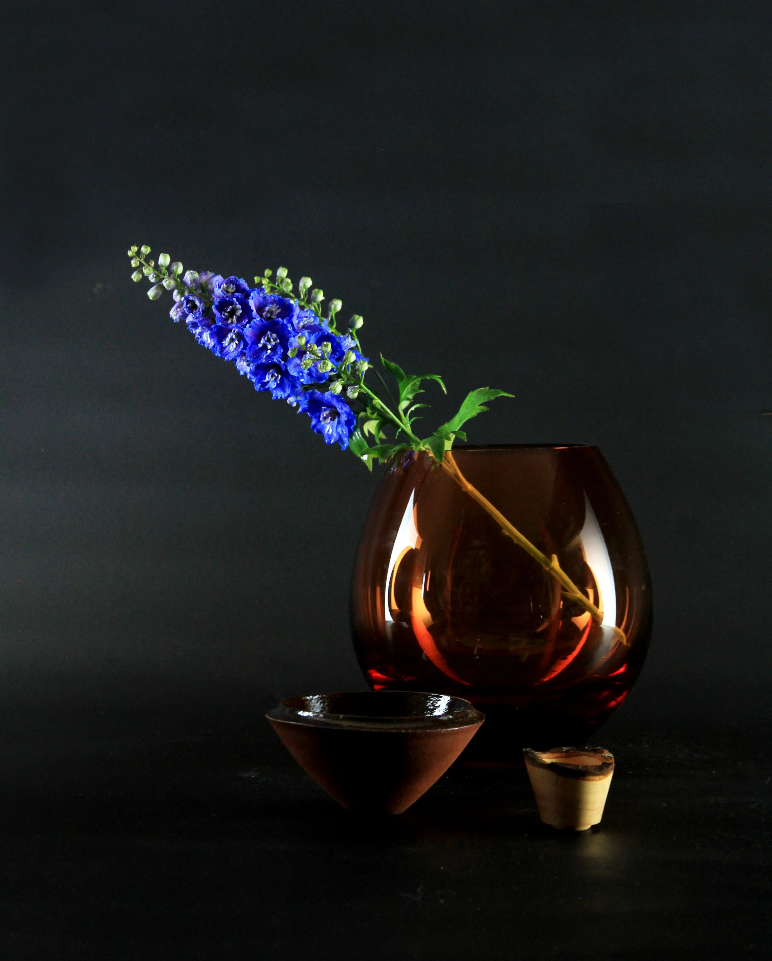 Terra Peach unstacked with a bluee flower.jpg