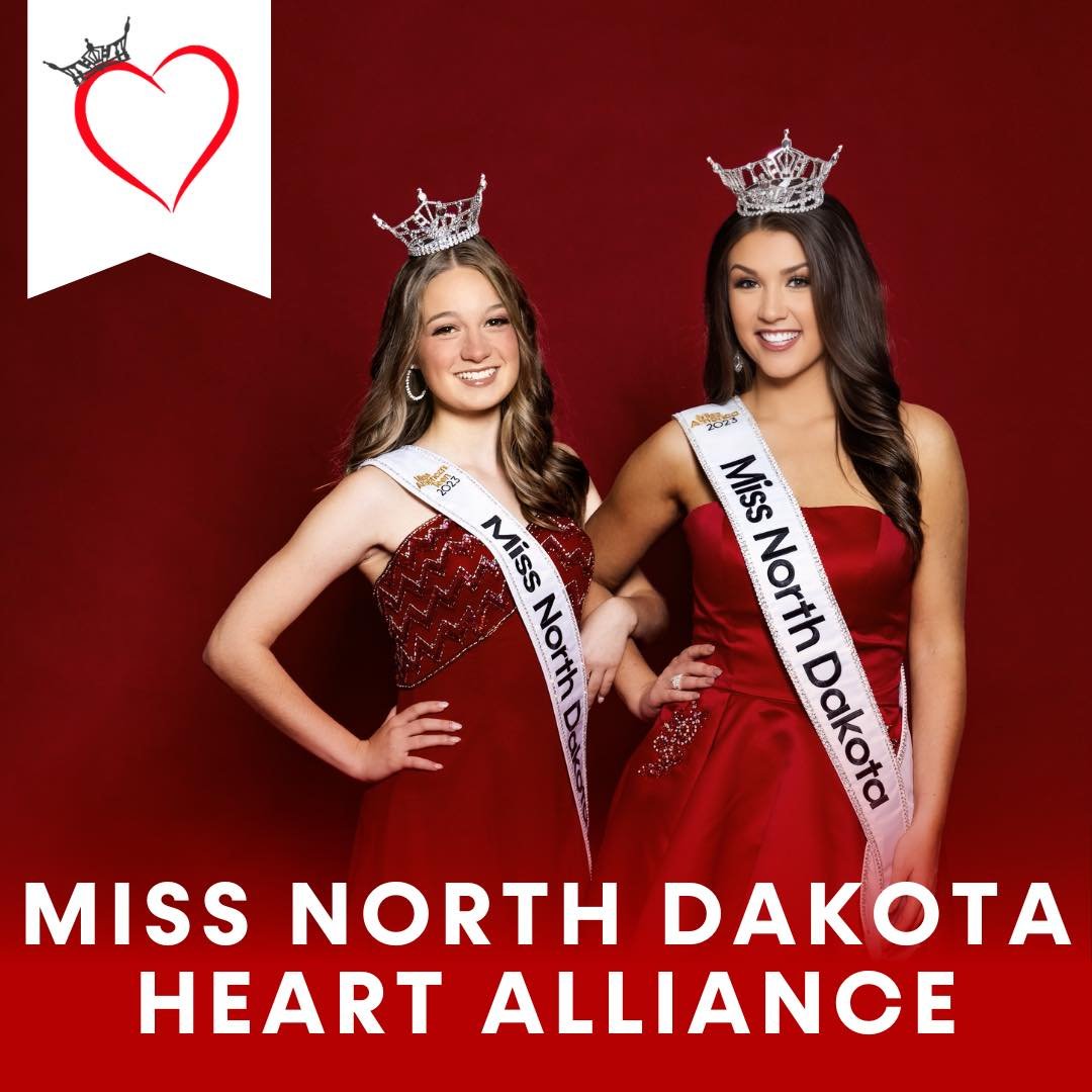 Support the Miss North Dakota Scholarship Organization and our partners the American Heart Association by joining the Miss North Dakota Heart Alliance! ❤️

Similar to last year&rsquo;s Diamond Club, you can join the Heart Alliance with a $75 donation