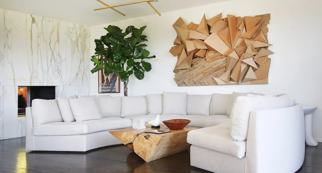 cardboard wall sculpture 2014 || image courtesy of cuffhome
