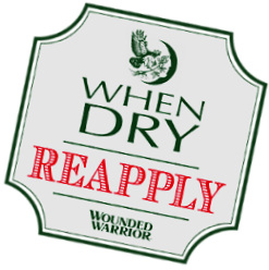 Cleanse affected area with mild soap and water. Cover area liberally with Wounded Warrior. Allow to dry. Wounded Warrior works best when you reapply often.
