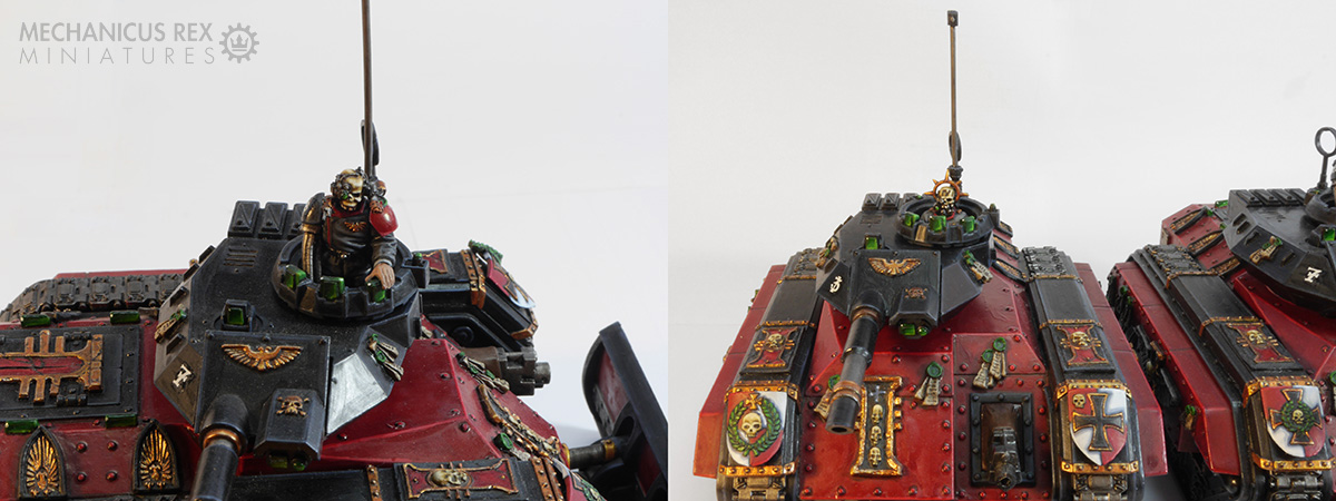DETAIL OF TURRET and FRONT