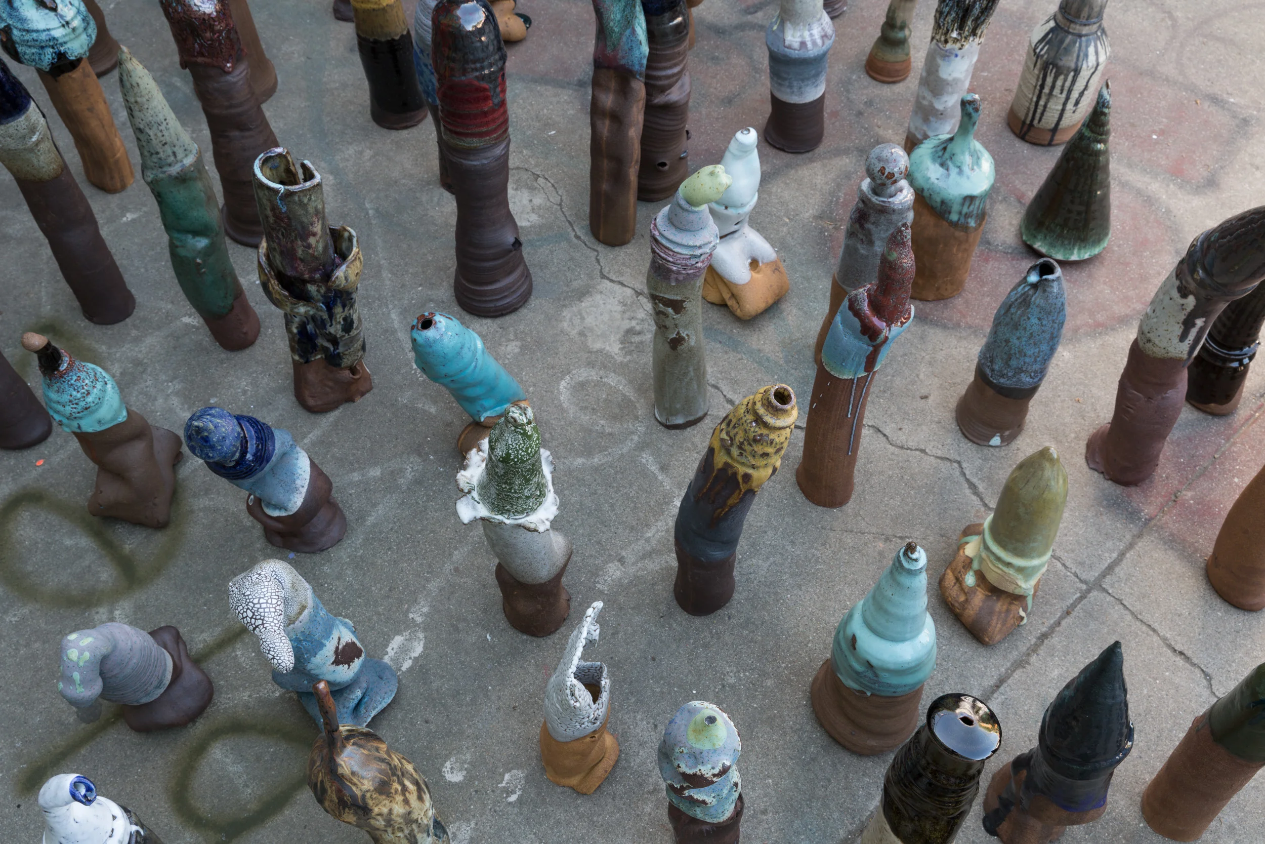 Emily Marchand + Lena Wolek at Other Places Art Fair | Photo by: Ian Byers-Gamber