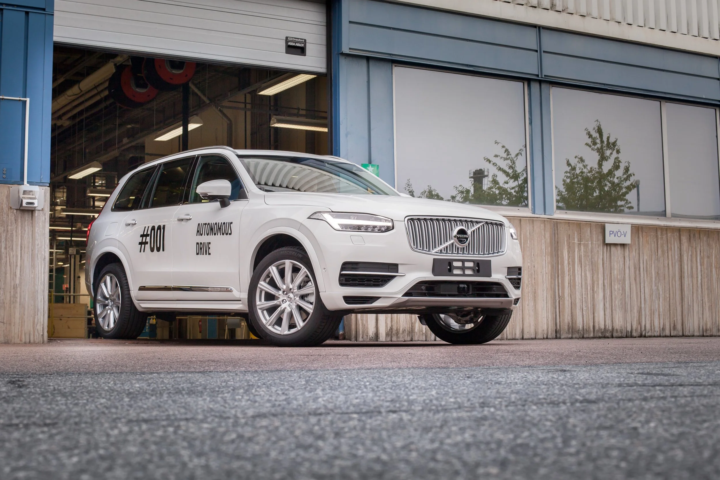 The first autonomous Volvo XC90 that will be used in the Drive Me project in Gothenburg.