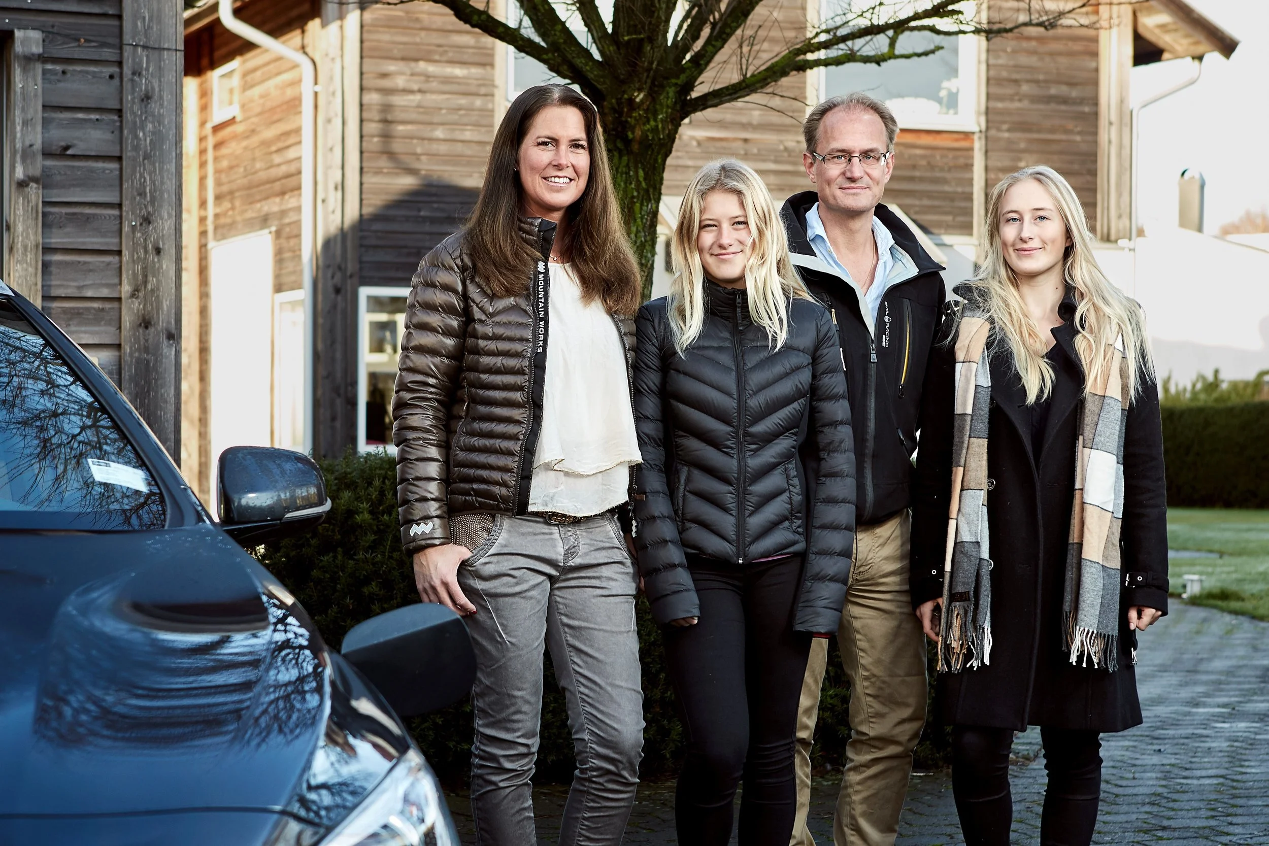 The hains from gothenburg, sweden, will be one of the first families to take part in volvo's self-driving car research project, drive me
