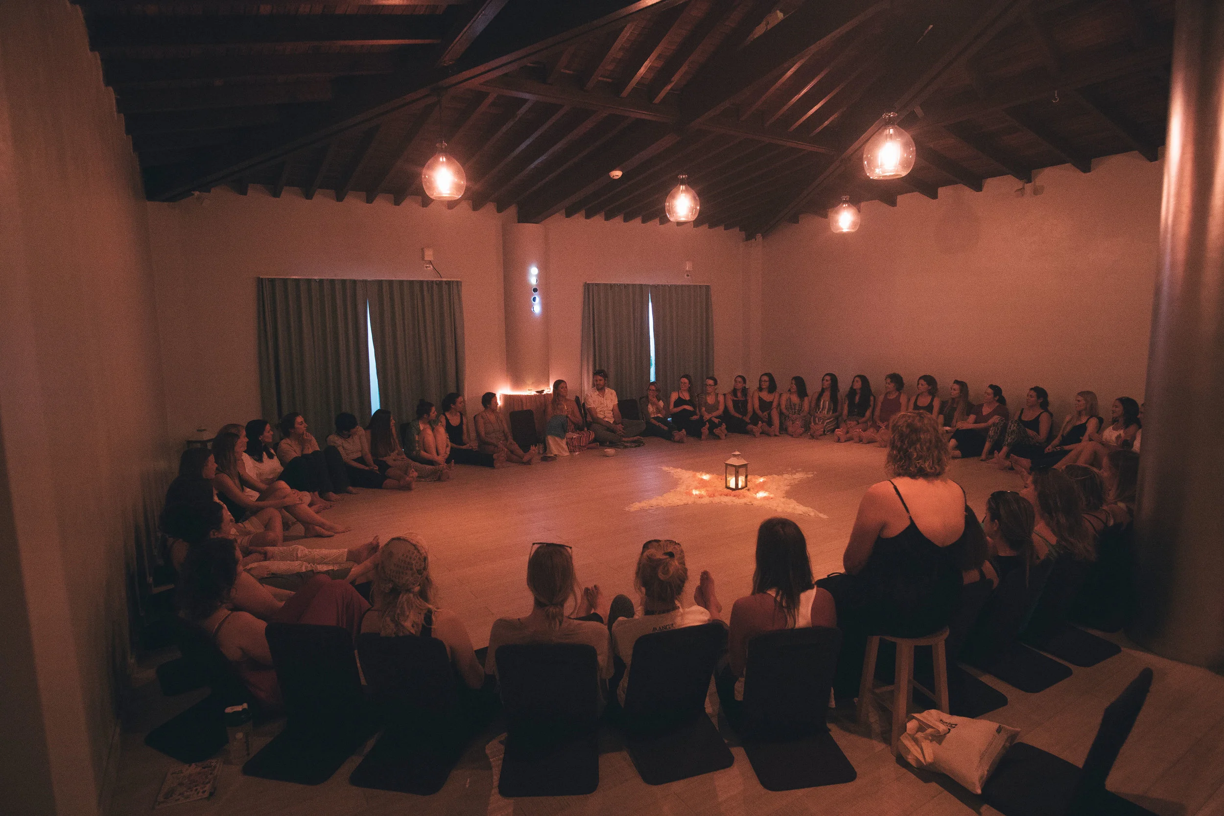 Opening Circle in the Luna Shala