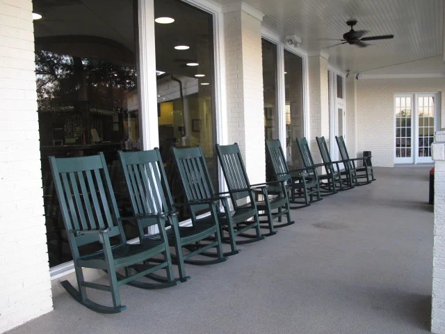 Rocking Chairs with a view of the Trent River