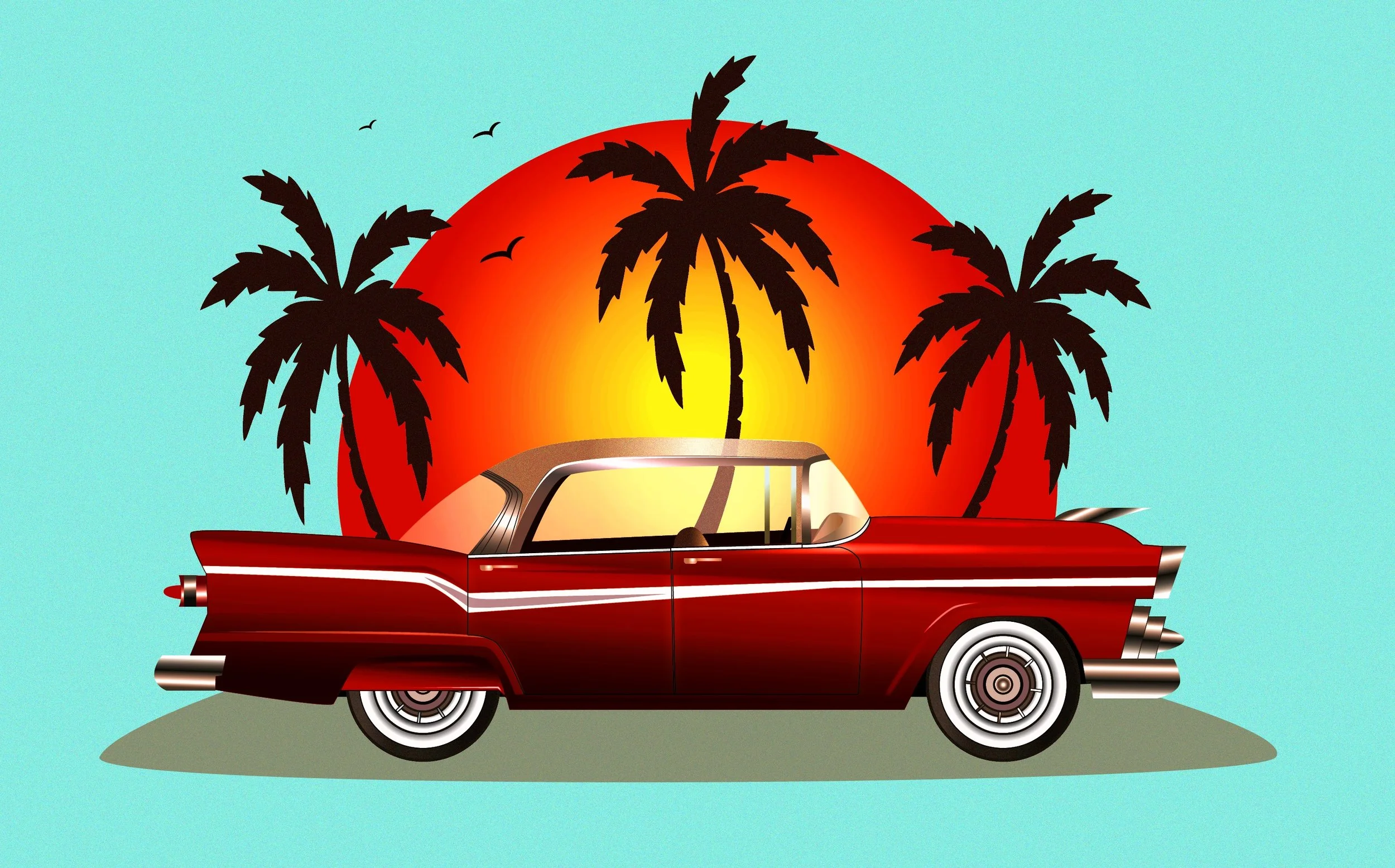 Vintage car with palm trees-01-01.jpg