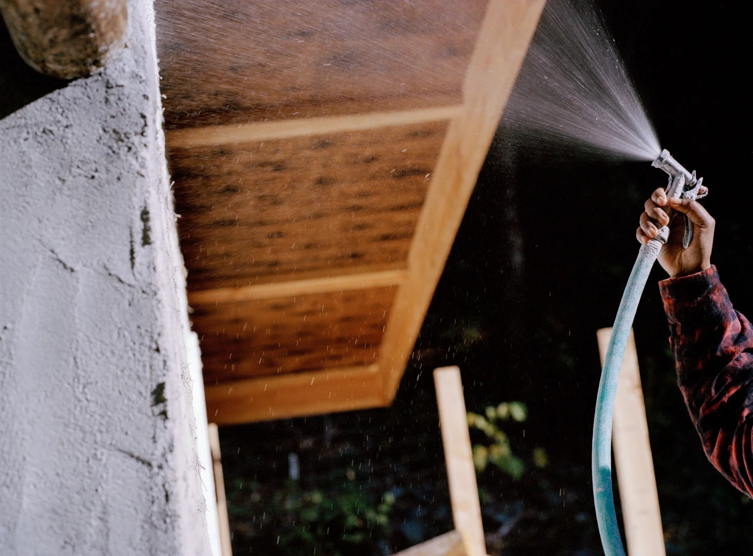 Wetting the Wall, Orleans, CA , 2011, Pigment print