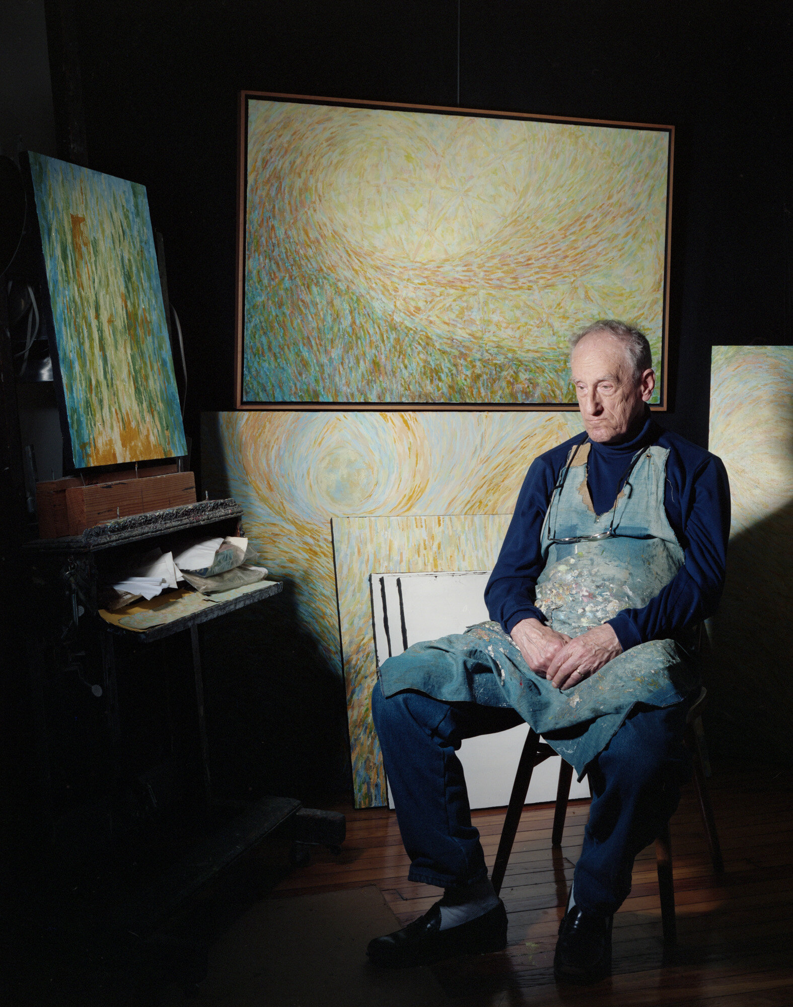   Dad With His Paintings , 2013 
